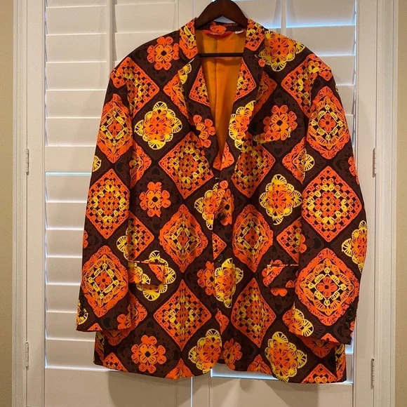 Blazer Thanksgiving Suit Jacket Red Sequin All Over Blazer With